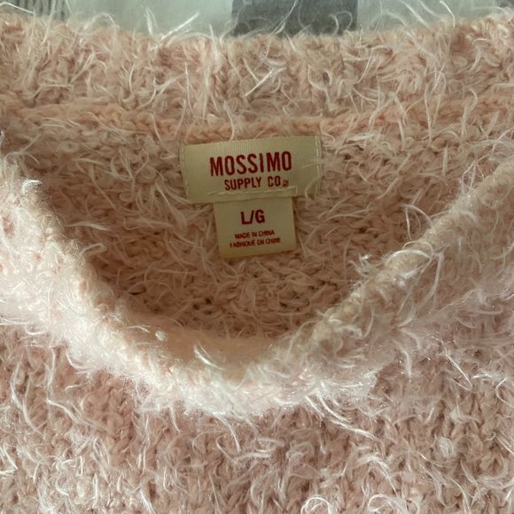 Mossimo Pink Fluffy Pull Over Sweater - Picture 3 of 5